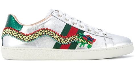 gucci dragon embroidered shoes|gucci ace sneakers on sale.